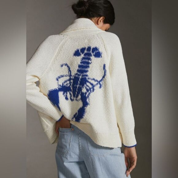 Anthropologie Sweaters - Anthropologie Maeve Lobster Cardigan